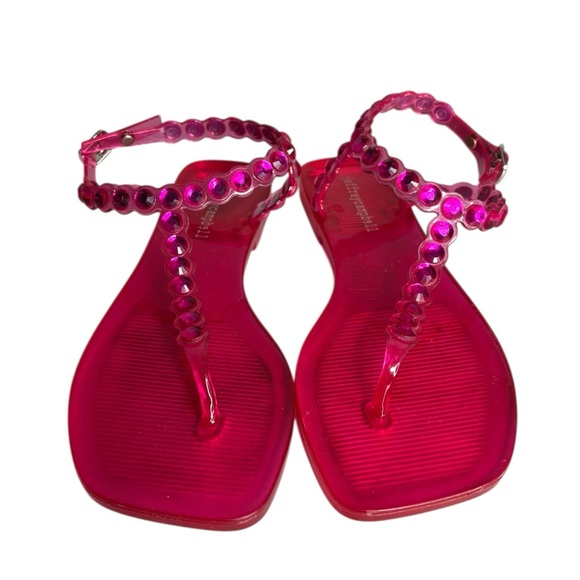 Jeffrey Campbell Shoes - Jeffrey Campbell Jemmin Slingback Sandals Fuchsia Size 7 Beach Vacation Jelly